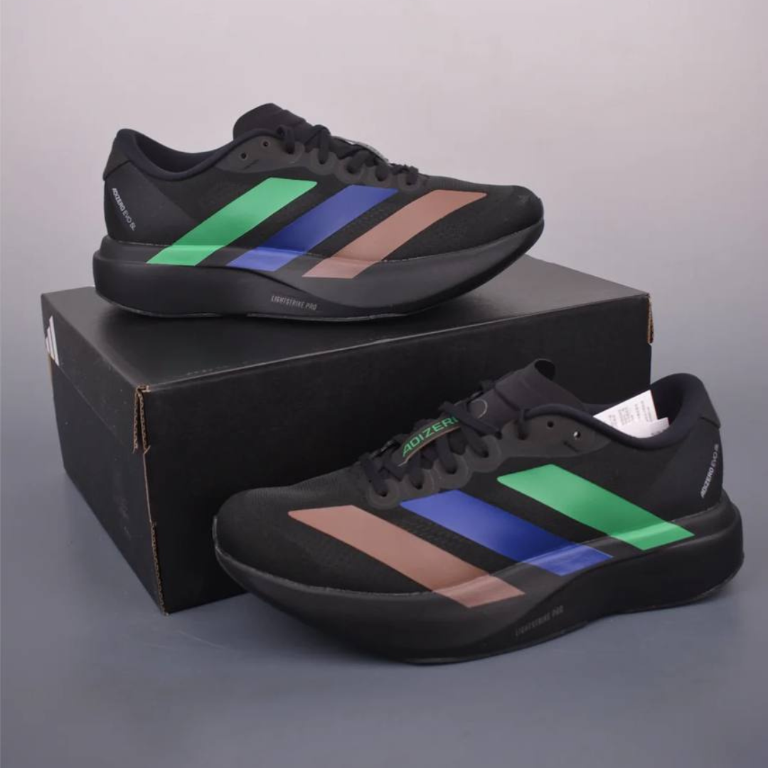 Adidas Adizero EVO SL - Preto/Verde/Azul/Marrom