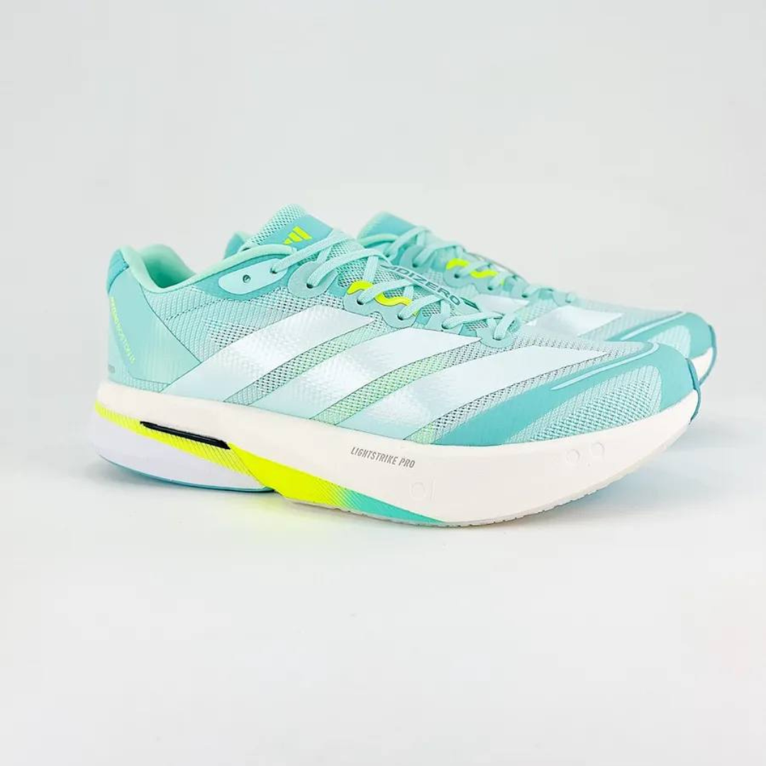 Adidas Adizero Boston 13 Flash Aqua/Metálico/Verde Limão