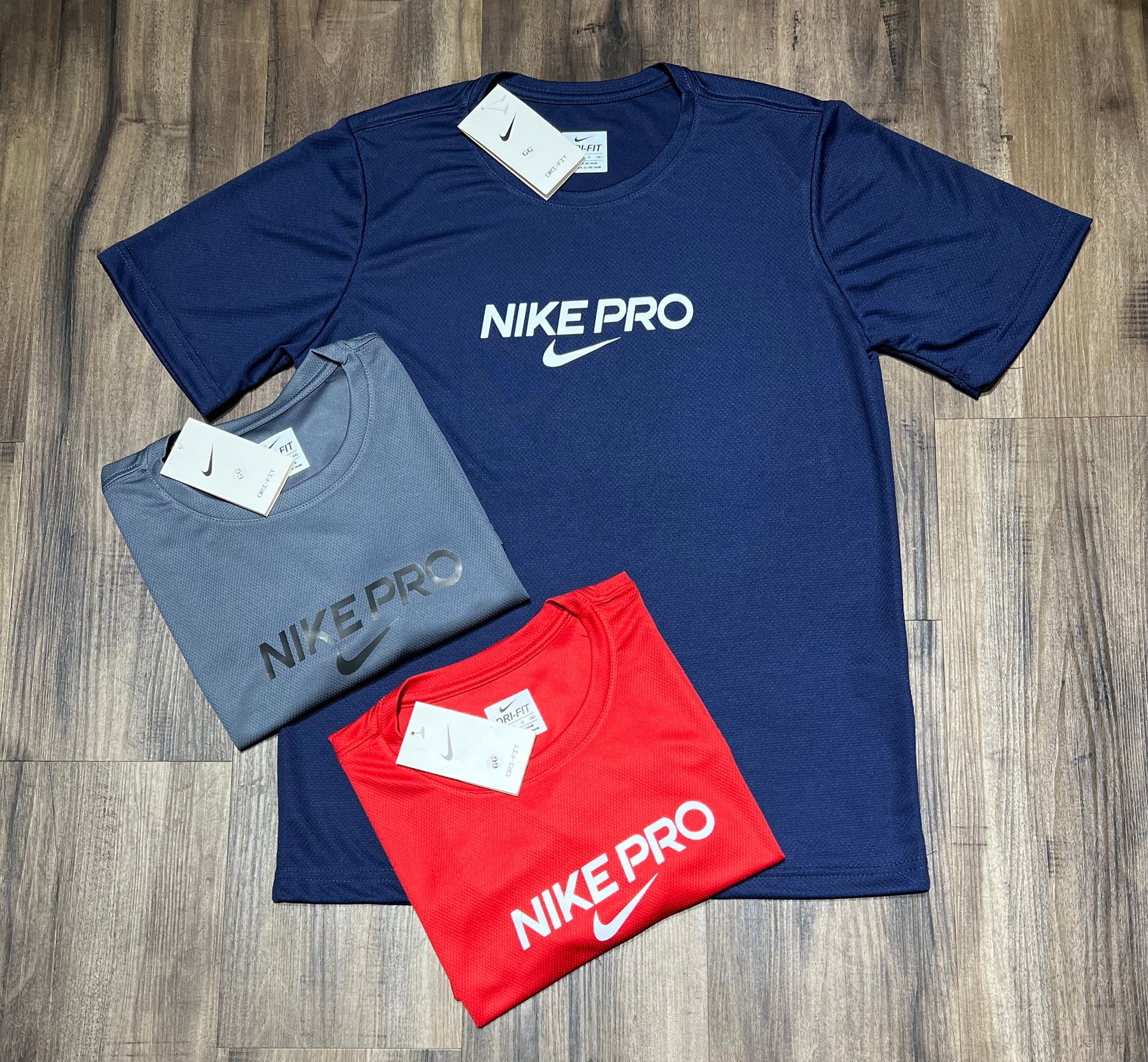Kit com 3 camisetas nike dri-fit