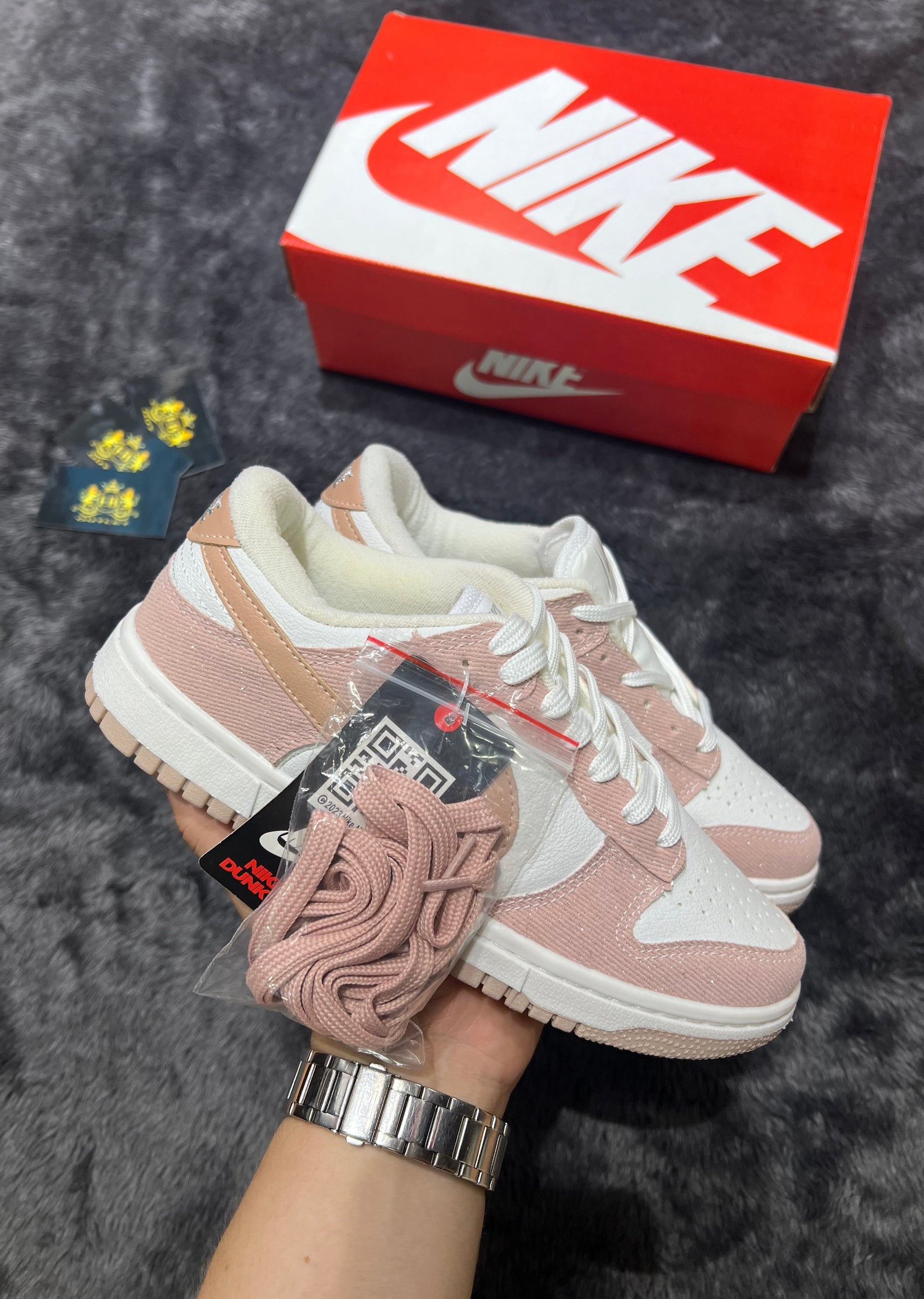 Dunk Low salmão / brilhante lançamento