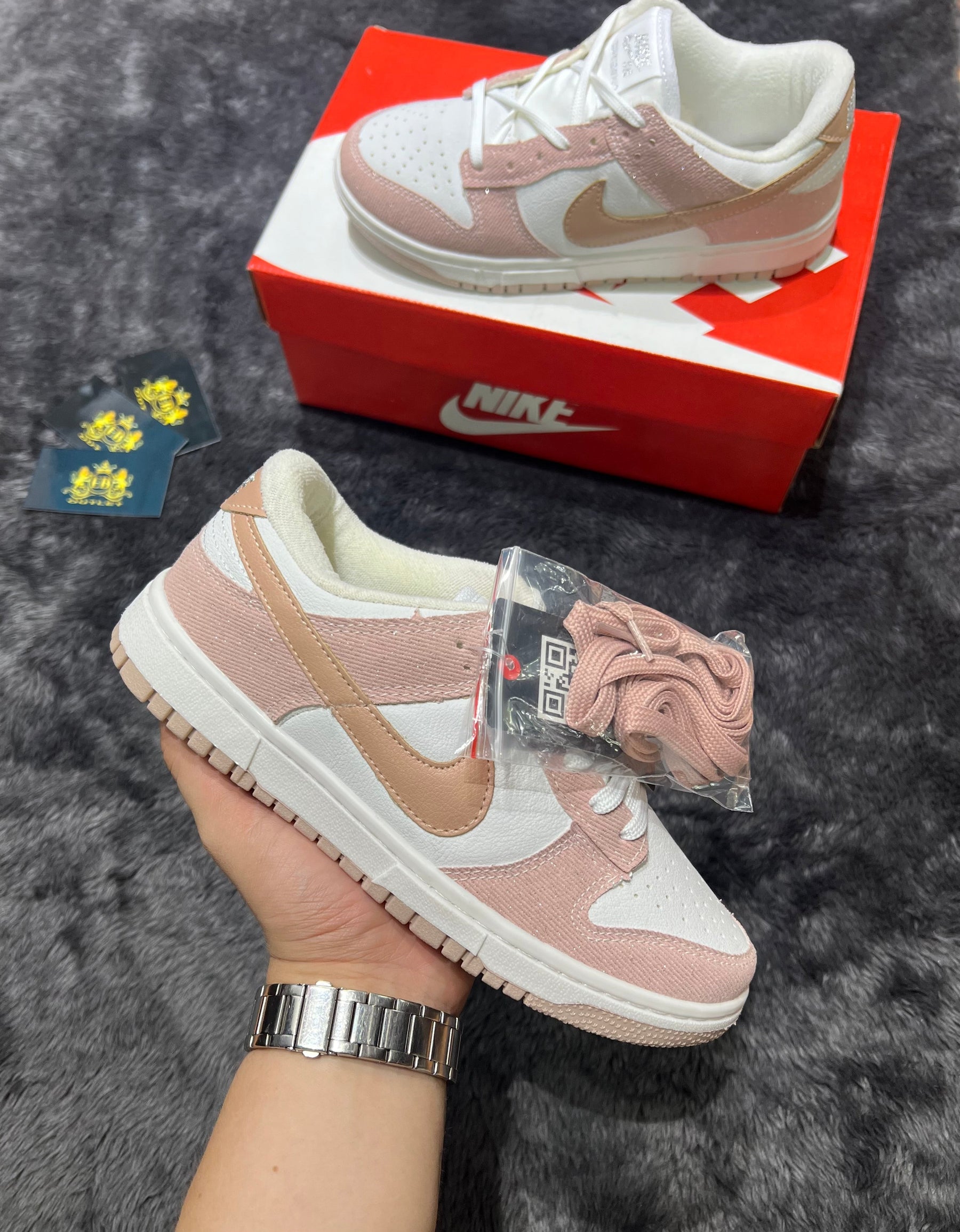 Dunk Low salmão / brilhante lançamento