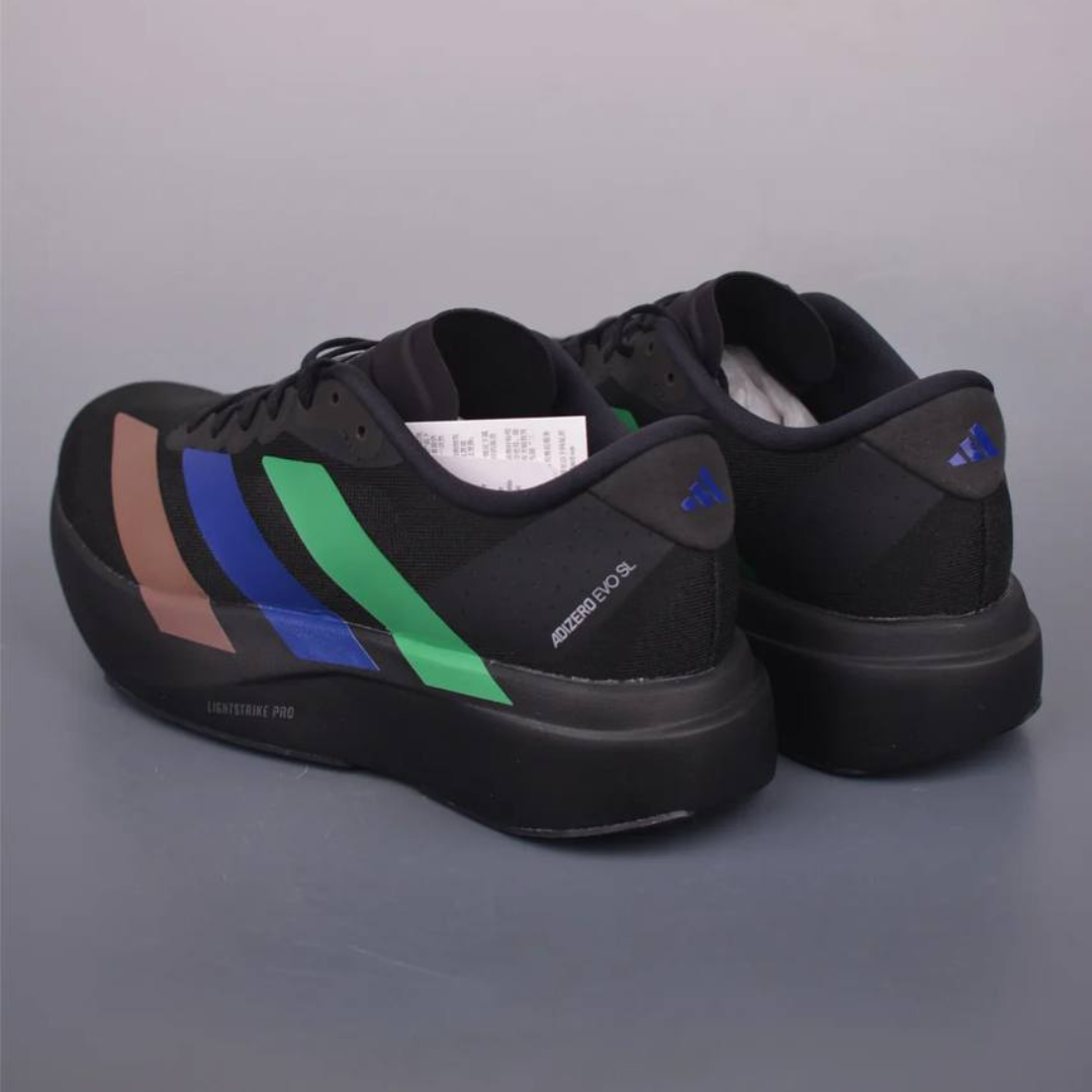 Adidas Adizero EVO SL - Preto/Verde/Azul/Marrom
