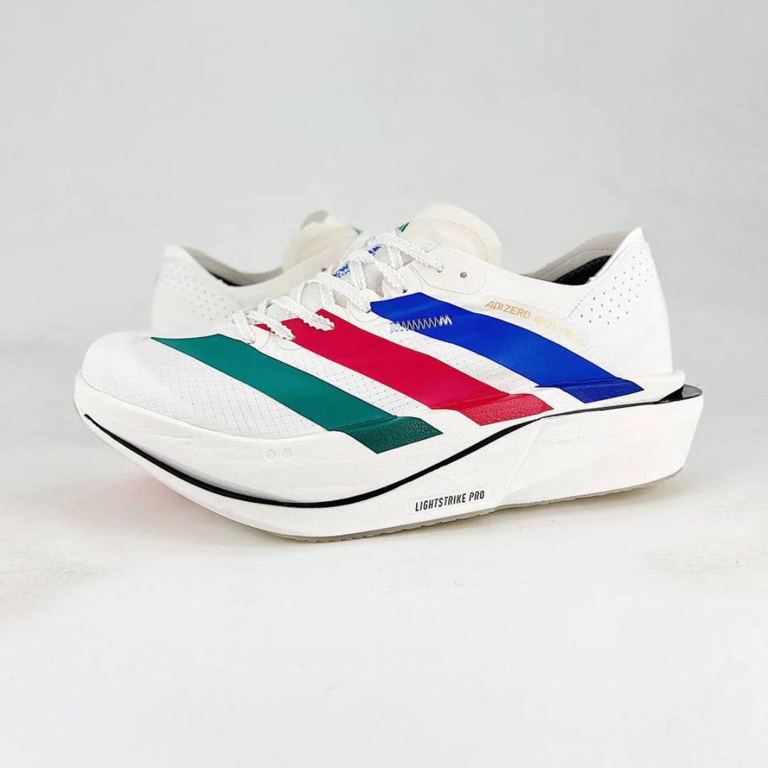 Adidas Adizero Adios Pro 5 - Branco/Azul/Vermelho/Verde