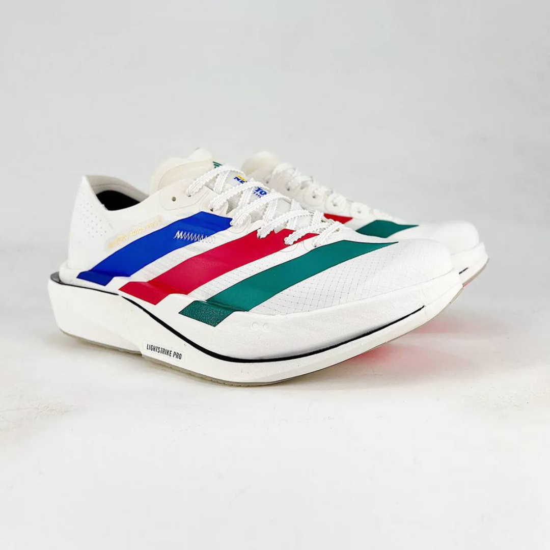 Adidas Adizero Adios Pro 5 - Branco/Azul/Vermelho/Verde