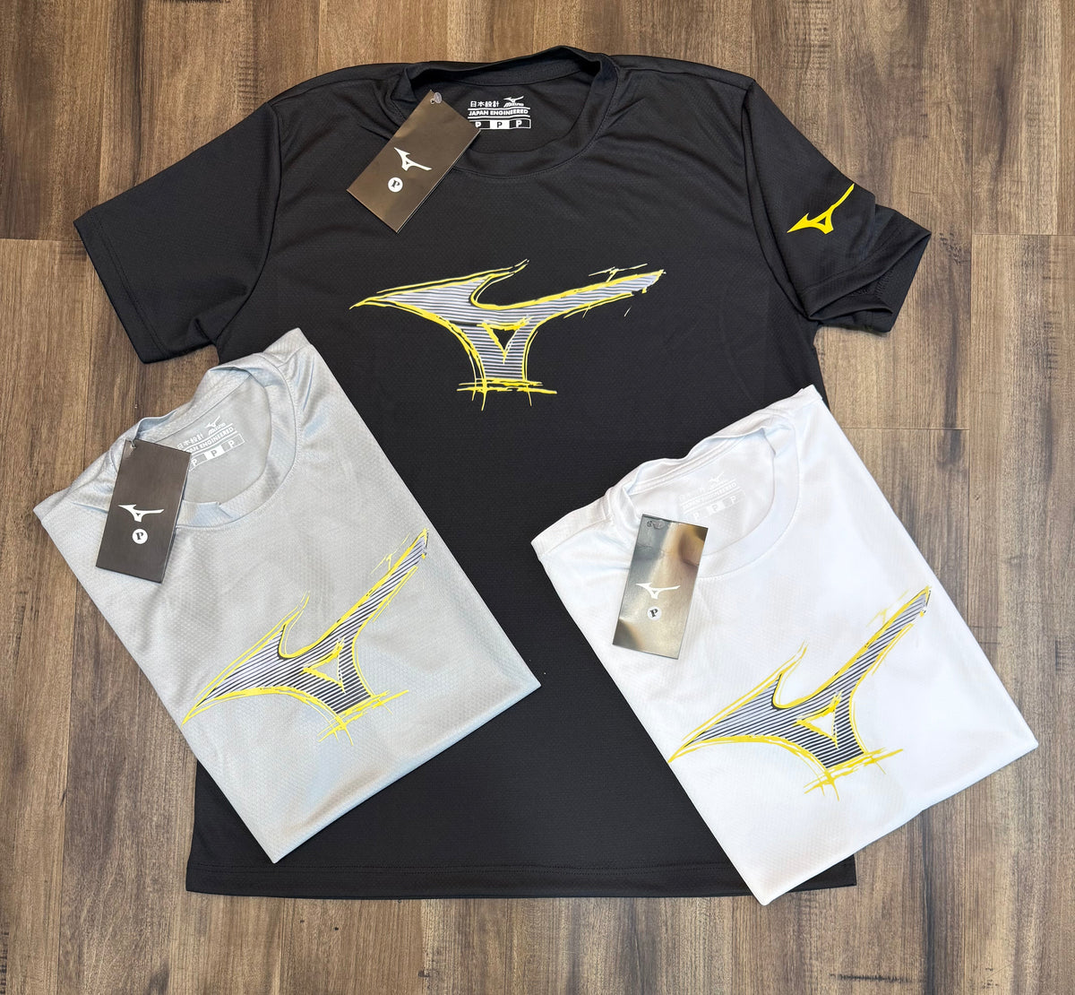 Kit com 3 camisetas dri-fit Mizuno