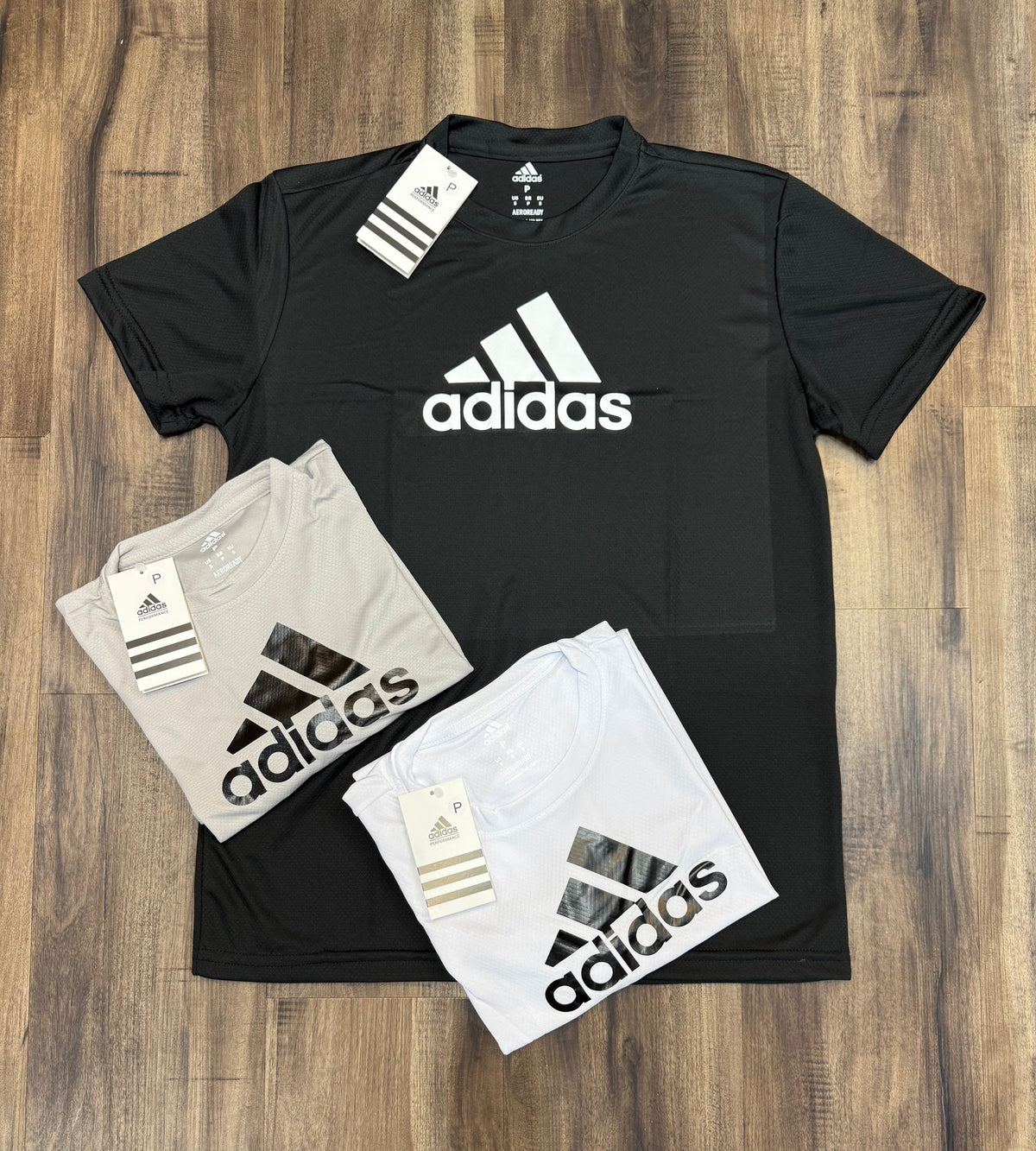 Kit com 3 camisetas dri-fit adidas