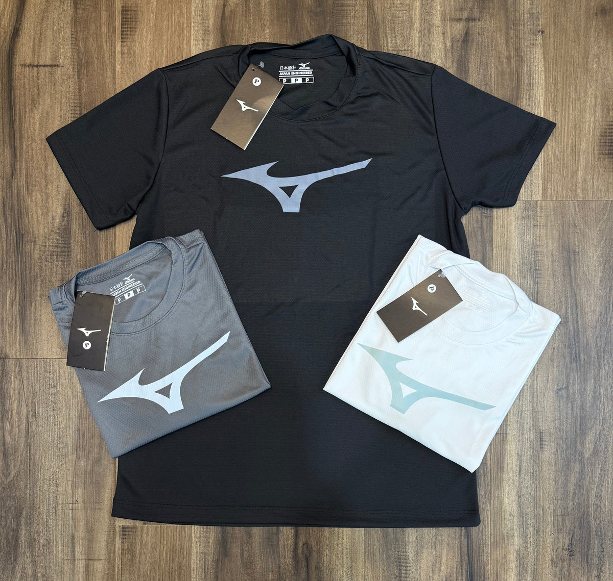 Kit com 3 camisetas dri-fit Mizuno
