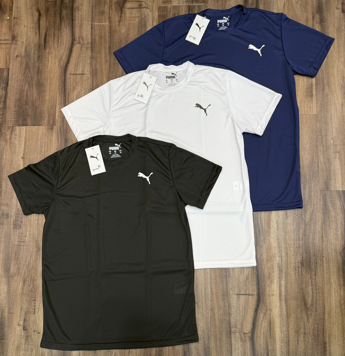 Kit com 3 camisetas puma dri-fit