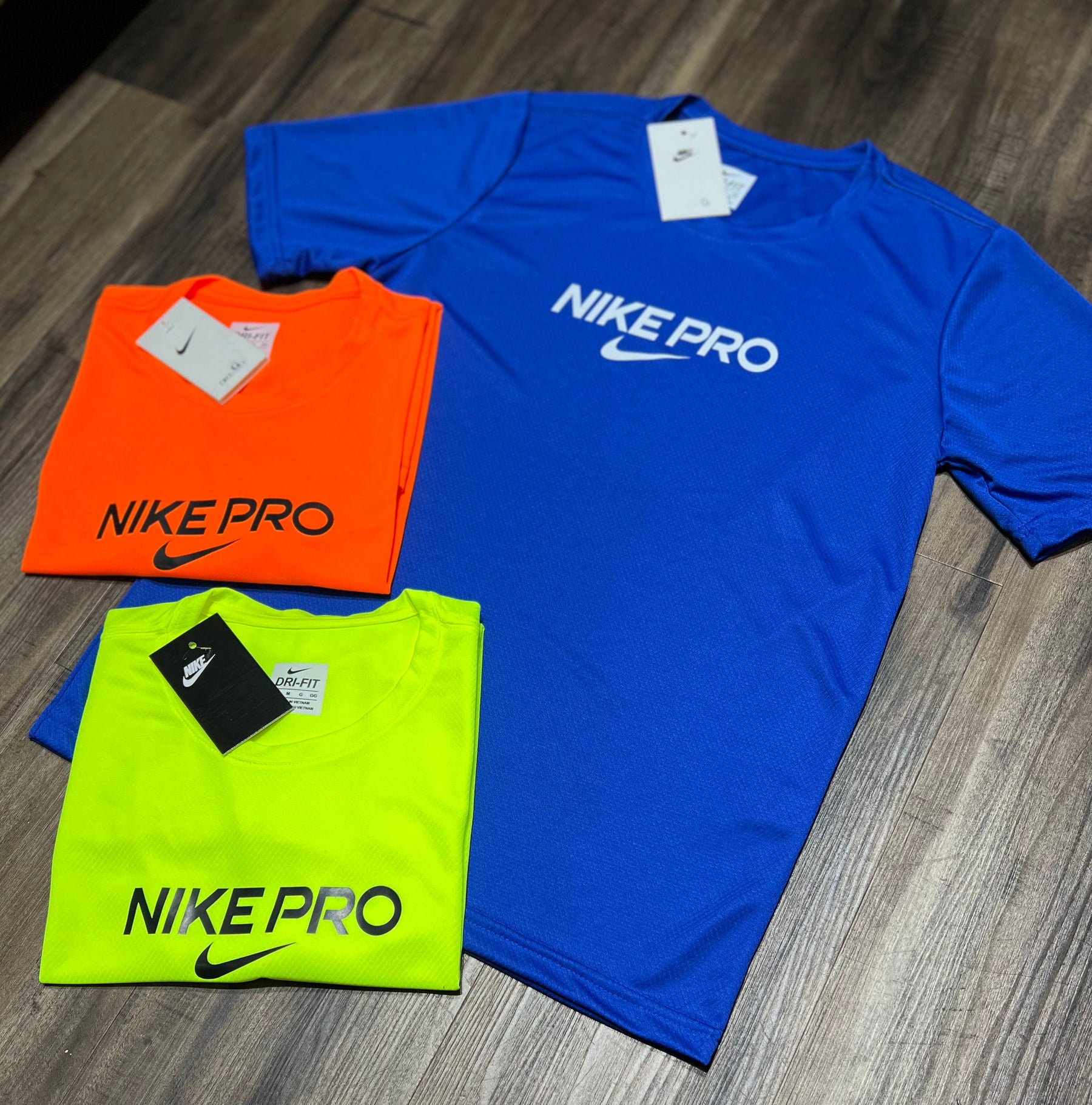 Kit com 3 camisetas nike dri-fit