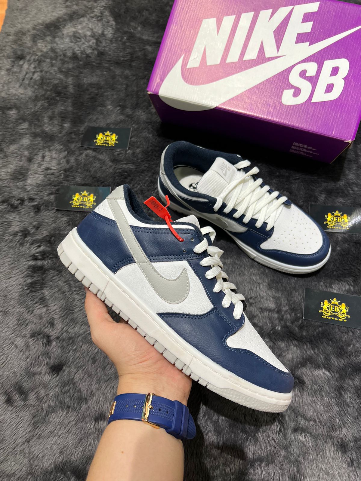 Dunk Low Azul Marinho lançamento + Relógio de Brinde