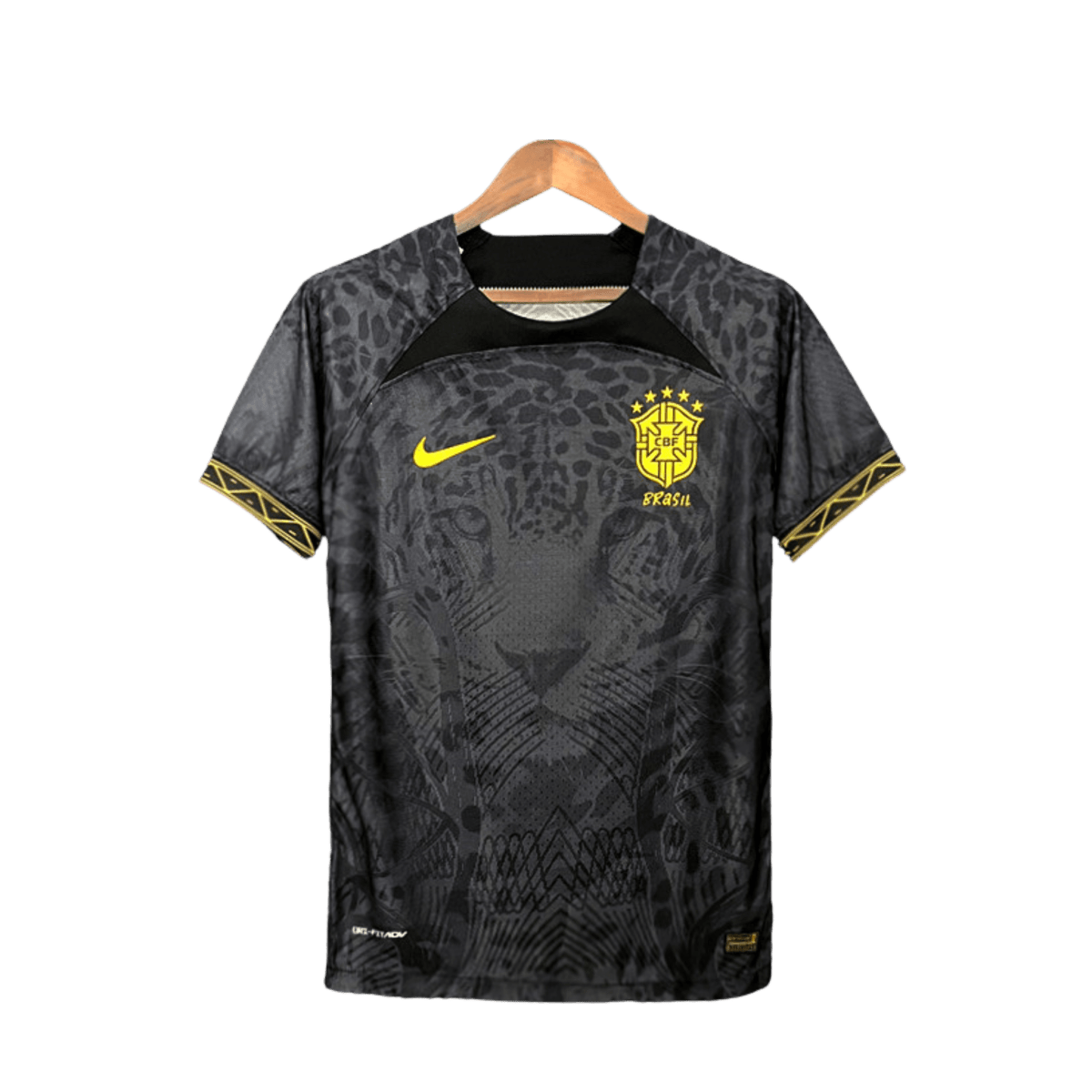 Camisa Pantera Seleção Brasil 2022 Nike - Preto