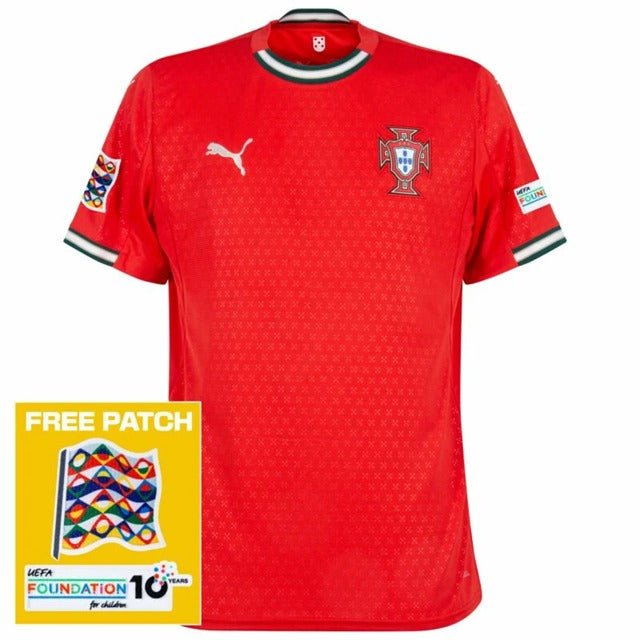 Camisa Puma Portugal I 2025/26 Torcedor Masculina - Patch Nations League